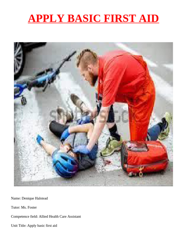 APPLY BASIC FIRST AID | PDF