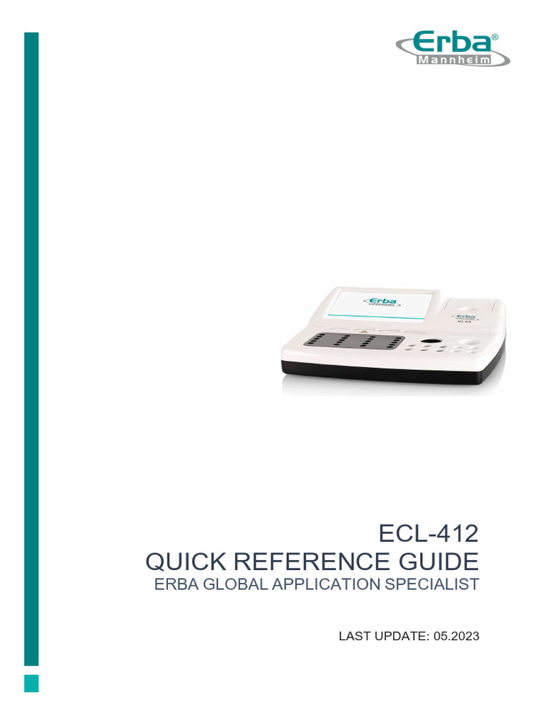 ECL412 - Quick Reference (Update 05.2023) | PDF