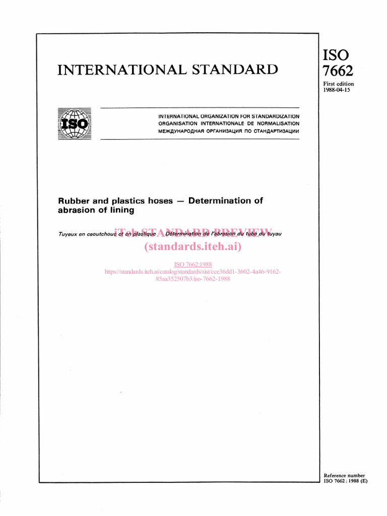 Iso 7662 1988 | PDF
