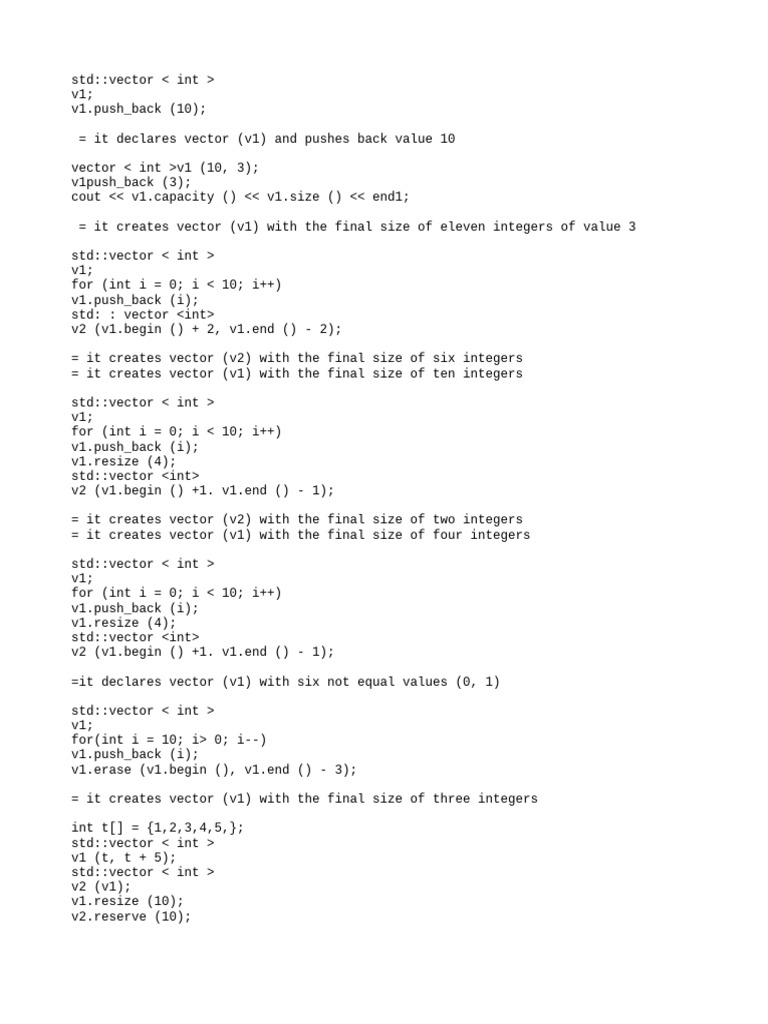 Advance programming in C++ | PDF