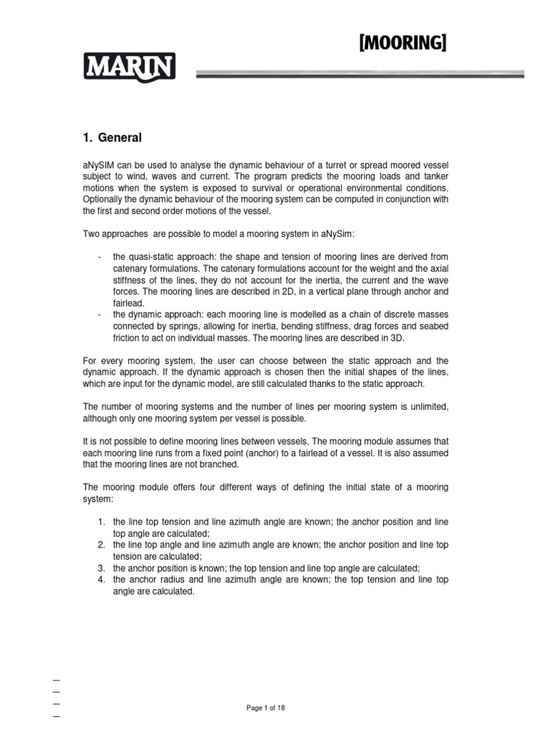 Mooring | PDF