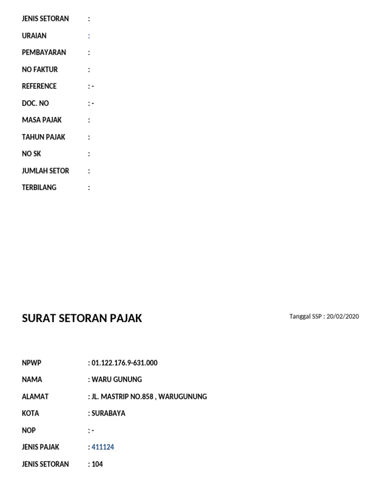Format SS P 1 | PDF