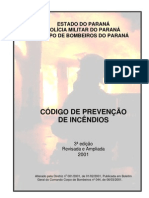 Código de Prevenção de Incêndios do Corpo de Bombeiros da PMPR