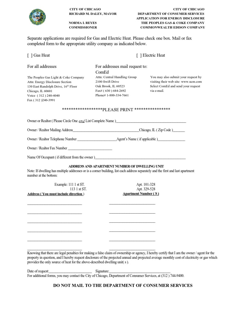 Heating Cost Disclosure Lease Hvac