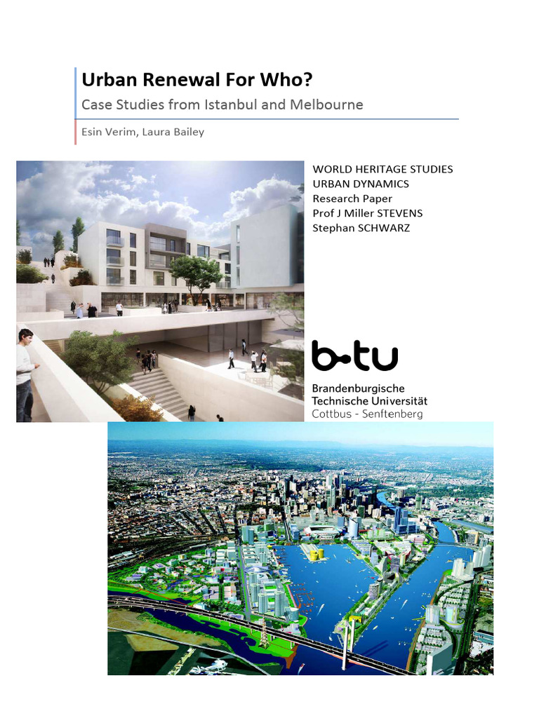 Urban Renewal For Who Case Studies From | PDF
