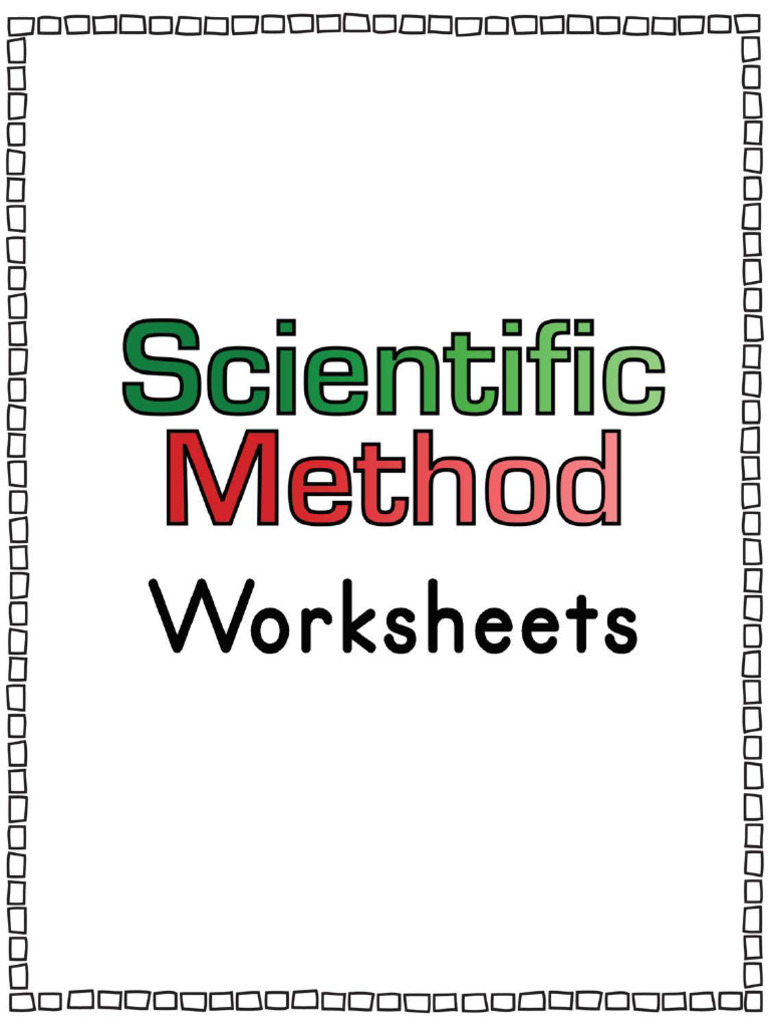 The Scientific Method Worksheets A | PDF