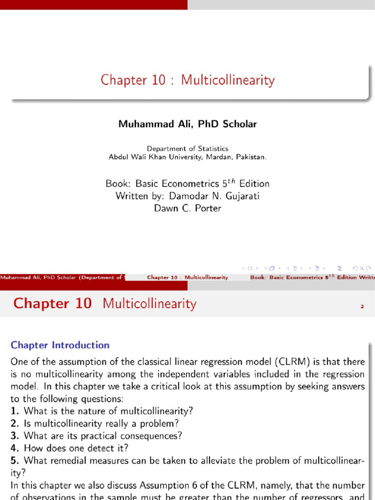 Multi Col Linearity | PDF