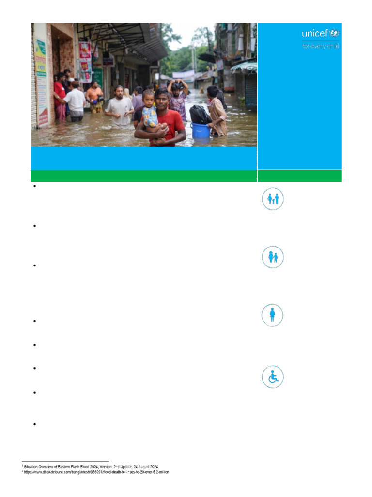 Bangladesh Flood Situation Report 2024 | PDF | Flood | Humanitarian Aid