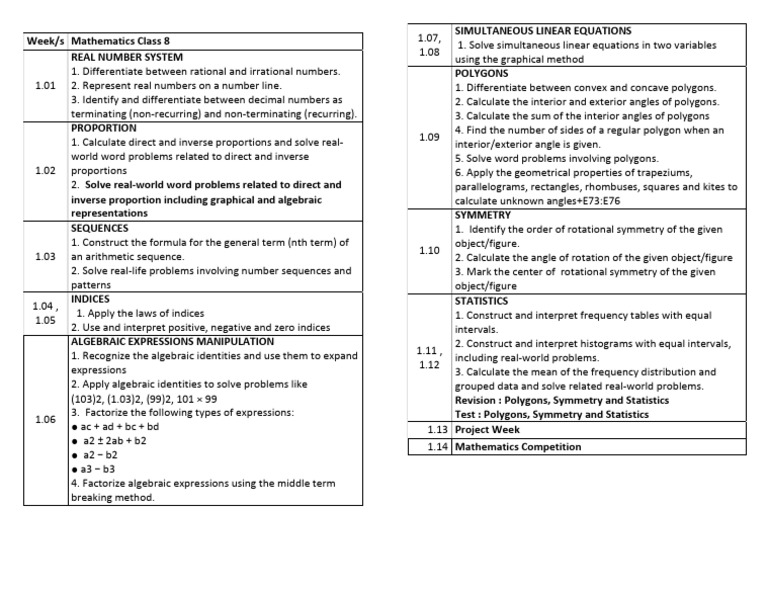 Saad Class 8 N Math | PDF