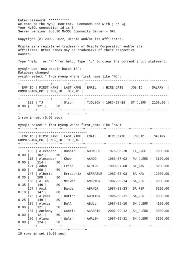 7 9 1st July 2024 Session 5 | PDF | My Sql | Software Engineering