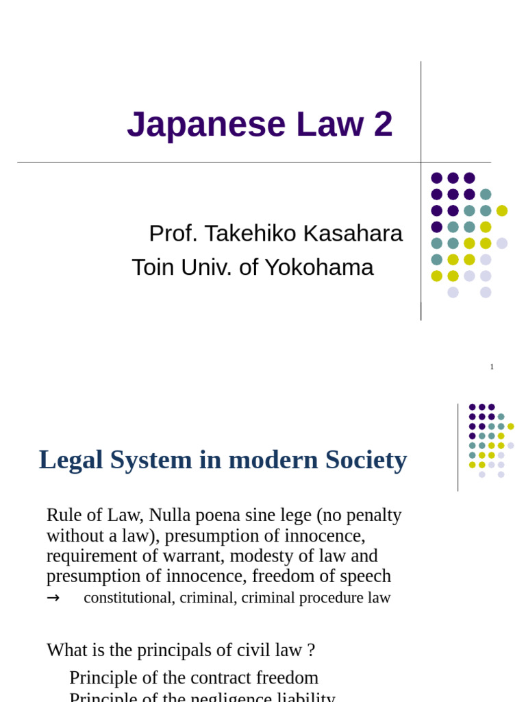 Jap Law 2 | PDF