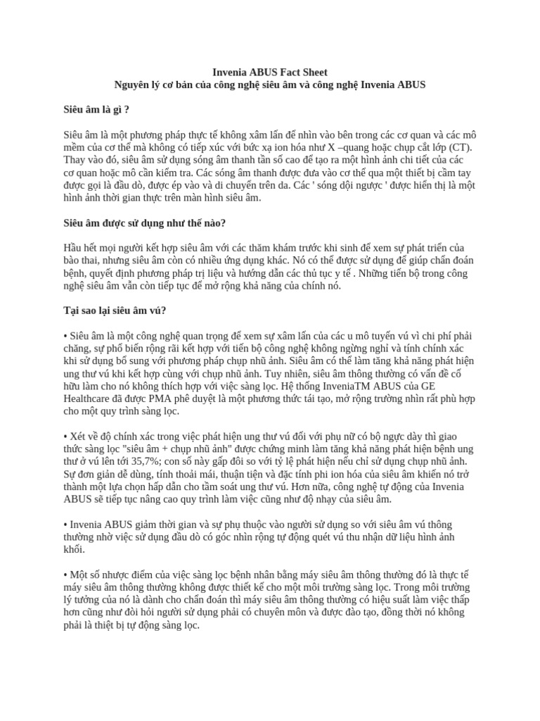 Invenia ABUS Fact Sheet-VN | PDF