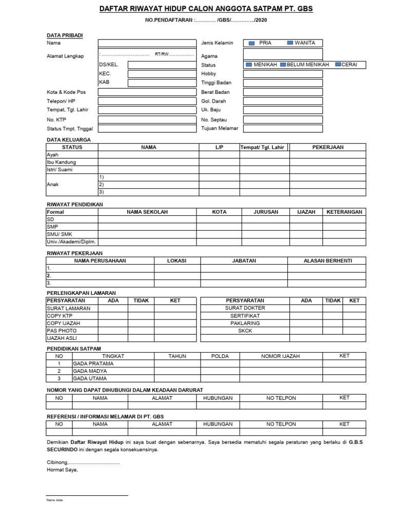 Format RH GBS | PDF