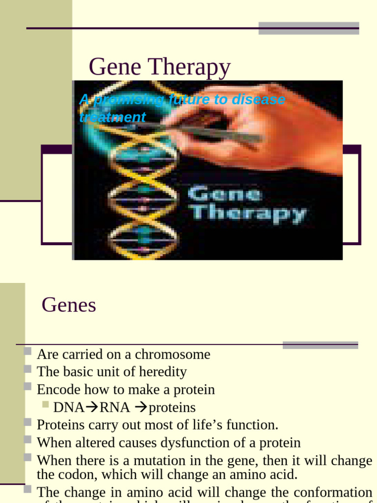 Chapter 3 Gene Therapy 1 Pdf
