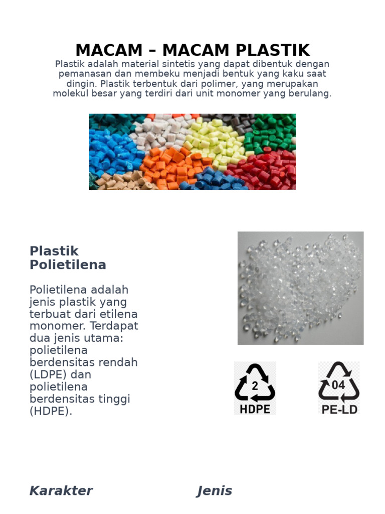 Macam Macam Plastik Pdf