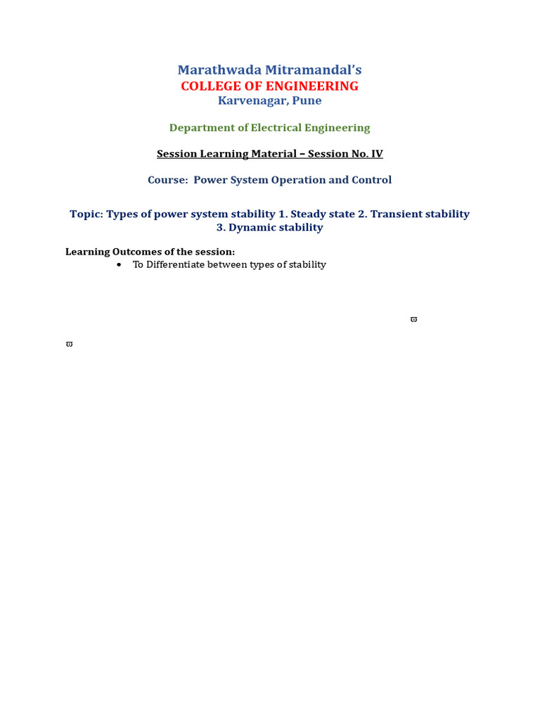 SLM 4 | PDF | Steady State | Electrical Engineering