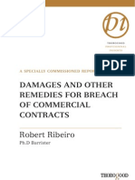 Damages and Other Remedies For Breach of Commercial Contracts Thorogood Report