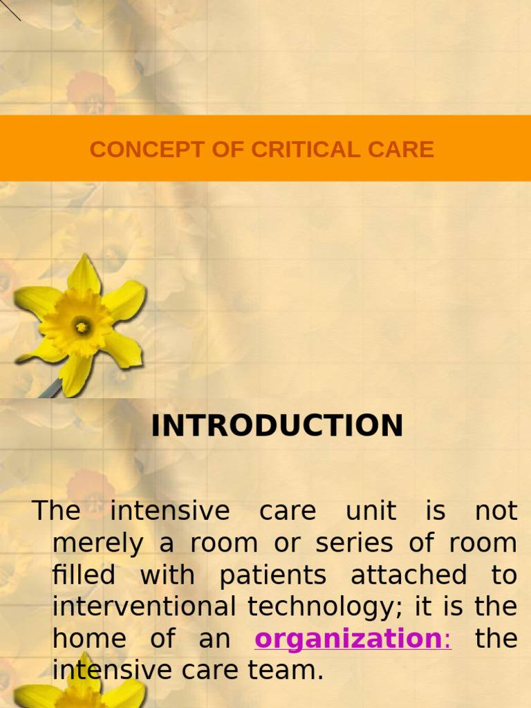 Understanding Critical Care Nursing | PDF | Intensive Care Unit | Self ...