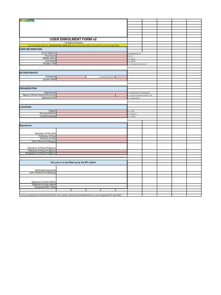 OFBS Enrolment Formv2 | PDF