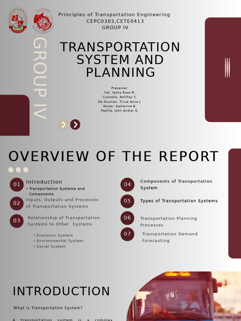 Transportation System And Planning Pdf