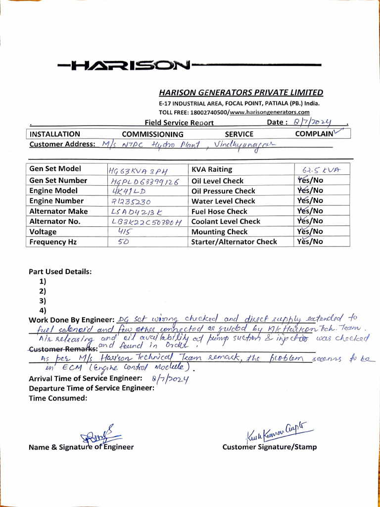 Harison FSR | PDF
