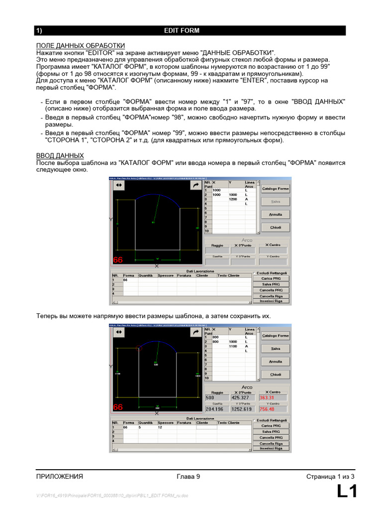 L1 - EDIT FORM - Ru | PDF