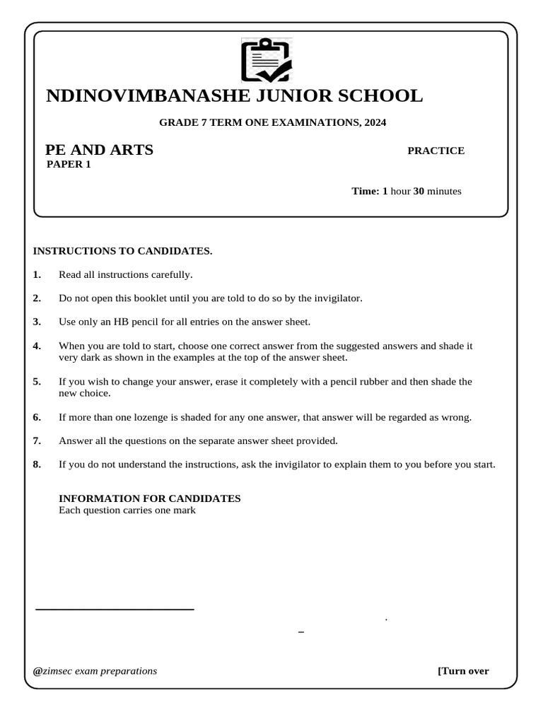 Pe Grade 7 Final Pdf