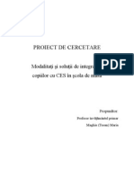 Proiect de Cercetare Copii Ces