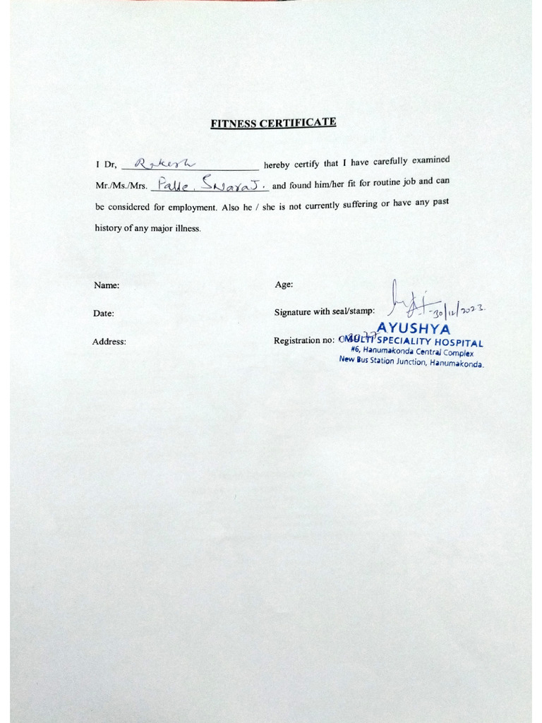 fitness-certificate-iifl-pdf