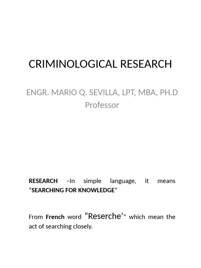 Research Power Point For Review | PDF