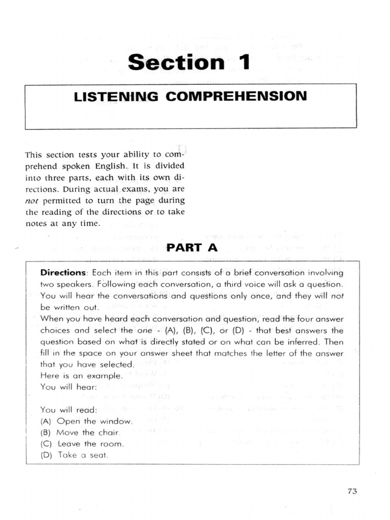 TOEFL Listening Exercise - 140624 | PDF