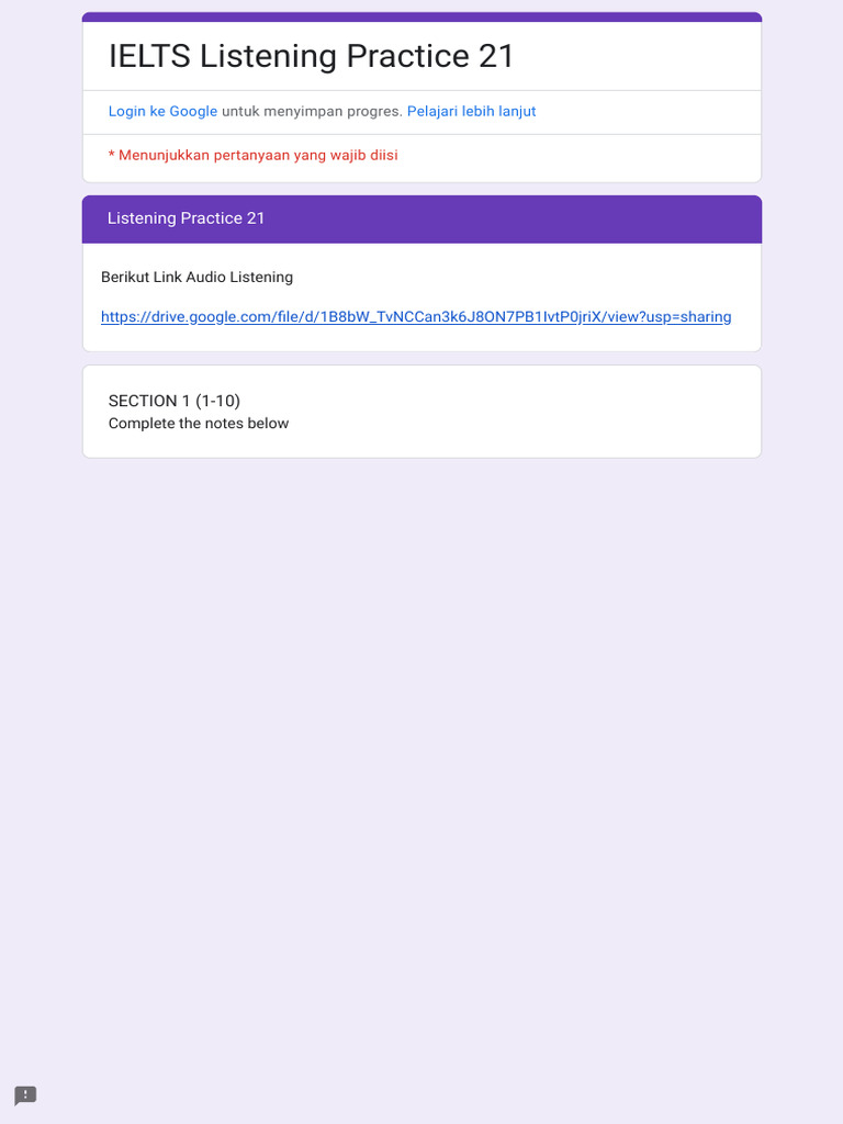 IELTS Listening Practice 21 | PDF