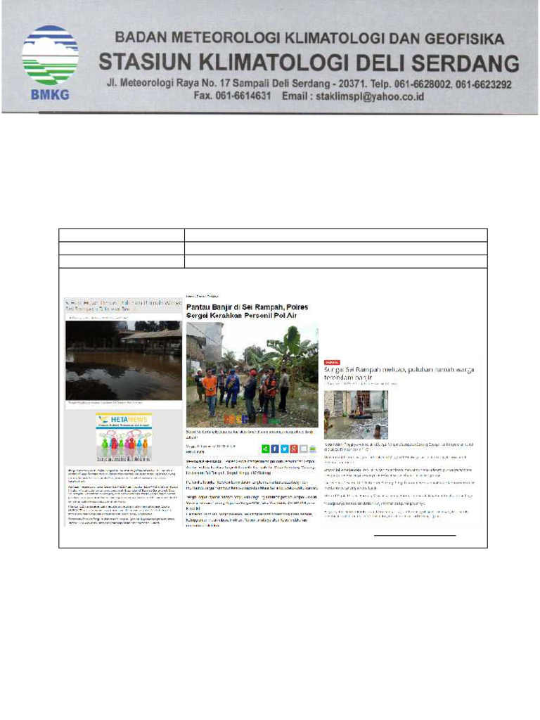 Analisa Kejadian BANJIR Sergei 10 SEPT 2017 | PDF