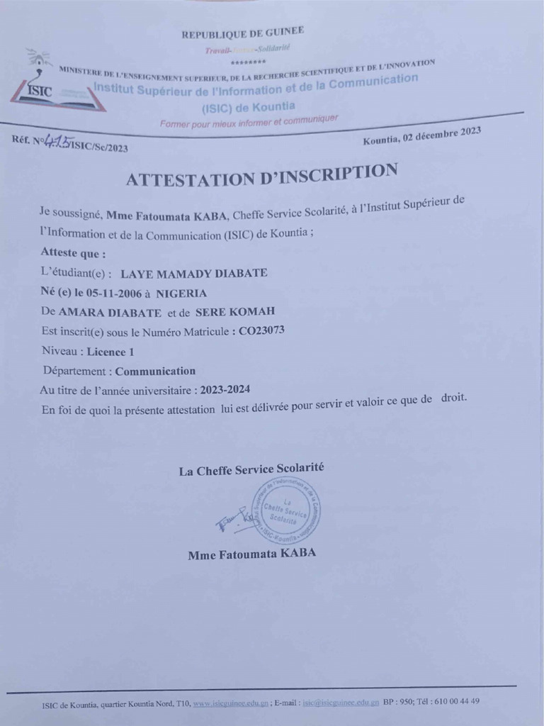 Attestation | PDF