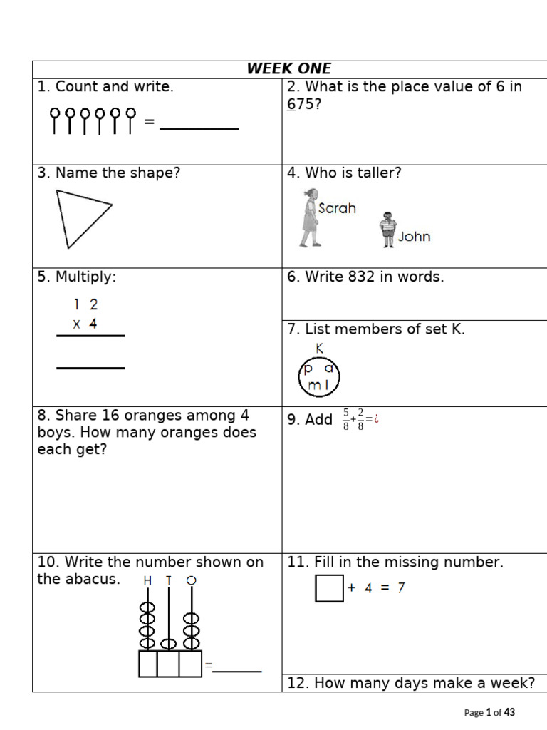 p.3 MTC Term 2 Homework Book Edited | PDF