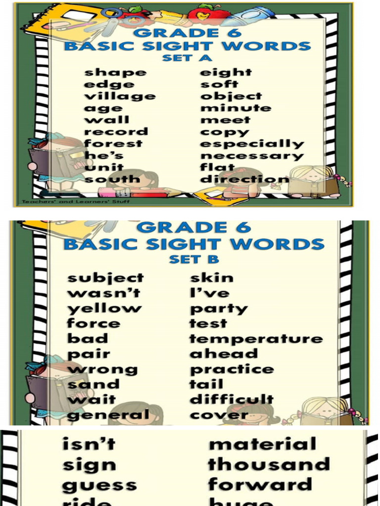Dolch BASICwords | PDF