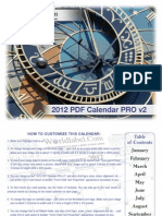 2012 PDF Calendar PRO v2