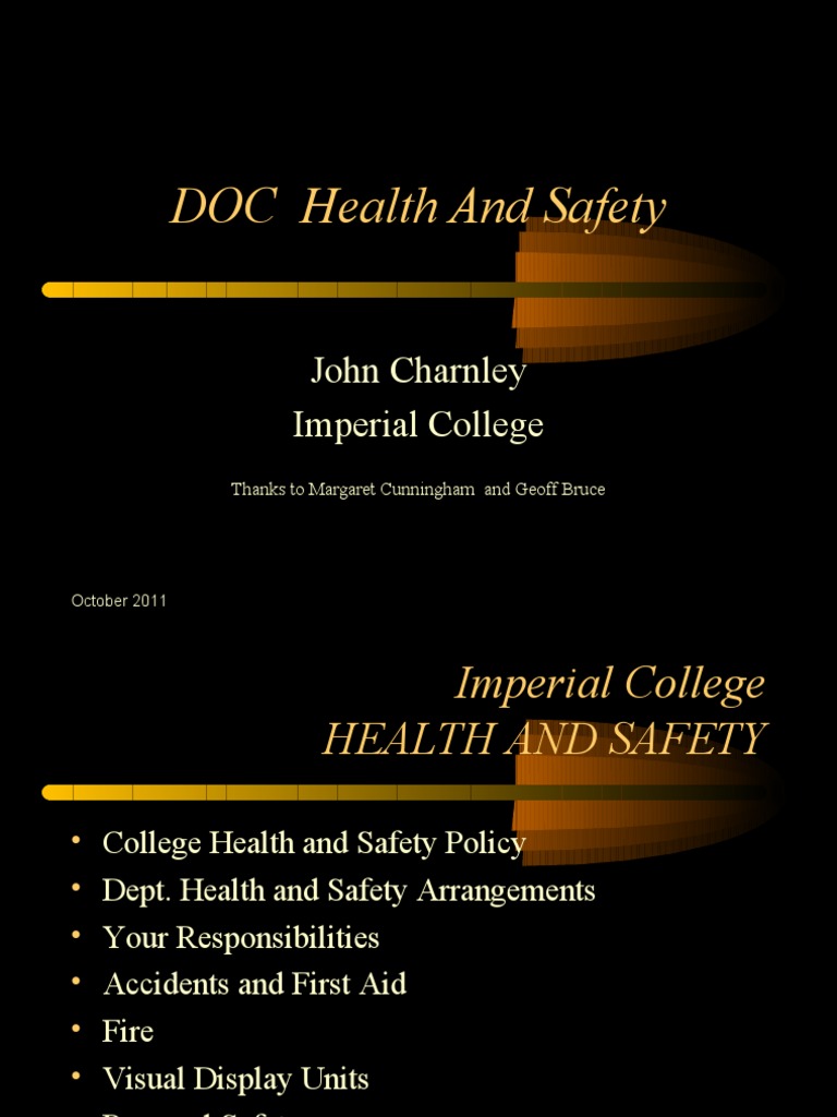 Safety Talk First Aid Emergency Evacuation