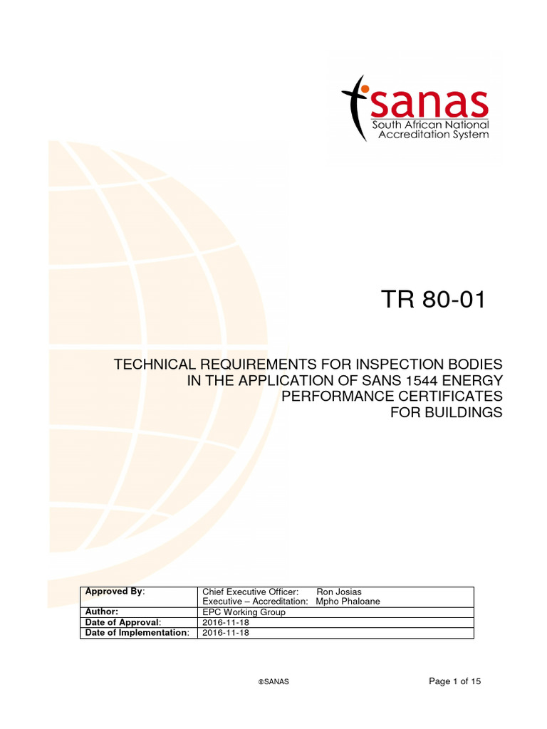 Technical Requirements for Inspection Bodies | PDF | Calibration ...