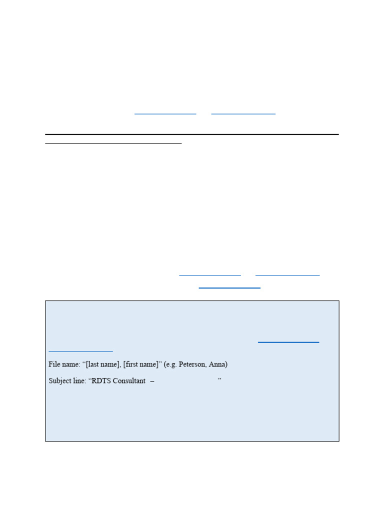 Rdts Eoi - 2 Individual Consultants - 2023 Crfa Profiles | PDF