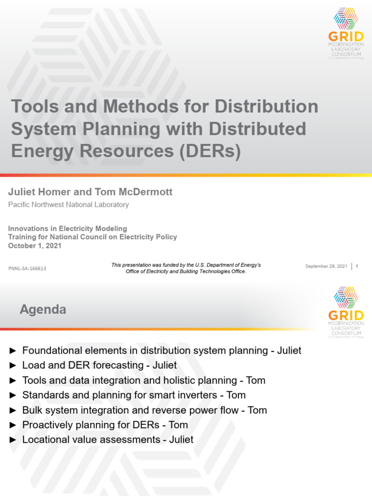 Ncep Training Innovations PNNL Tools and Methods For DSP With Ders Fin ...