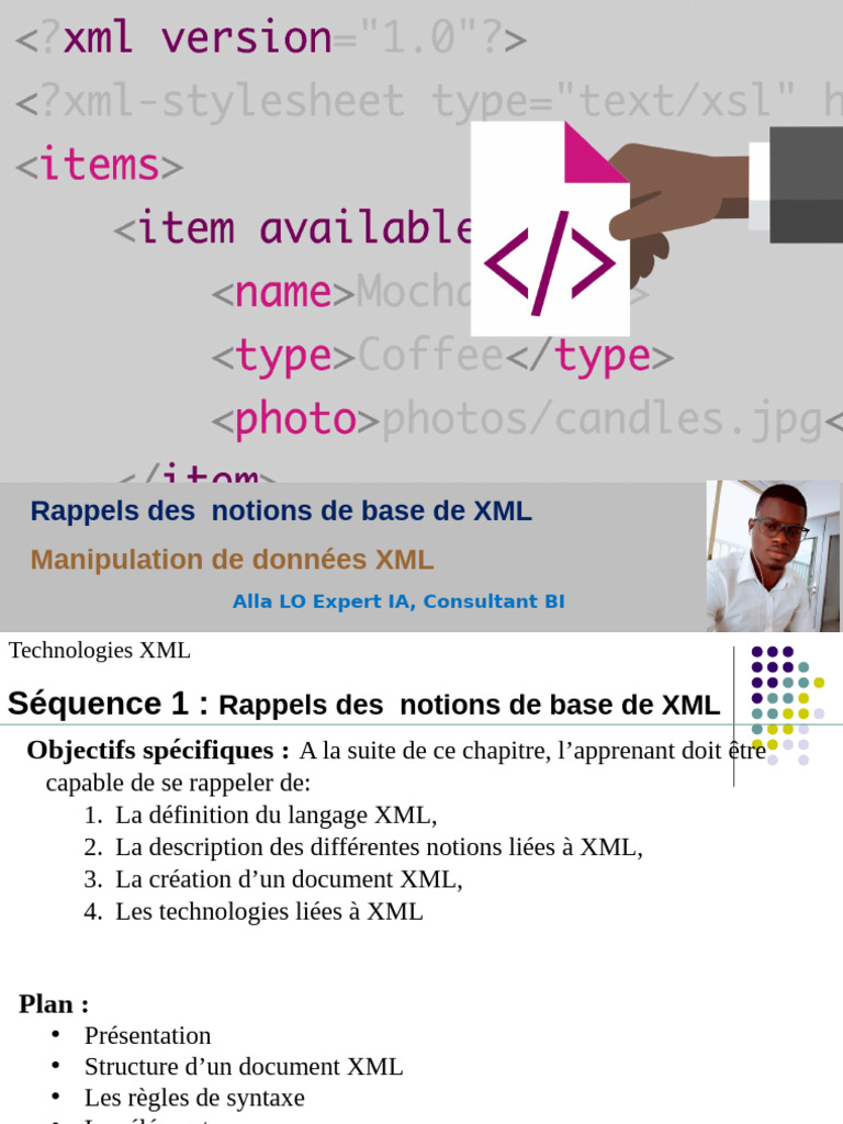 Sequence 1 - Rappel Des Notions de Base de XML 1 | PDF