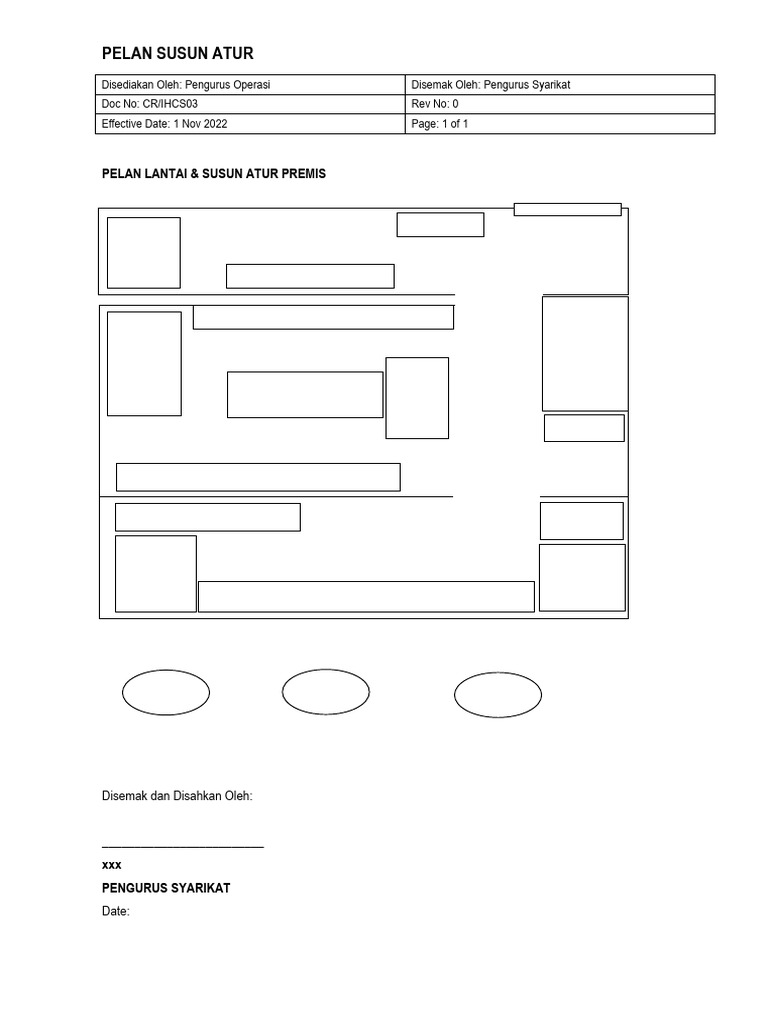 Cr Ihcs Pelan Susun Atur Premis Pdf