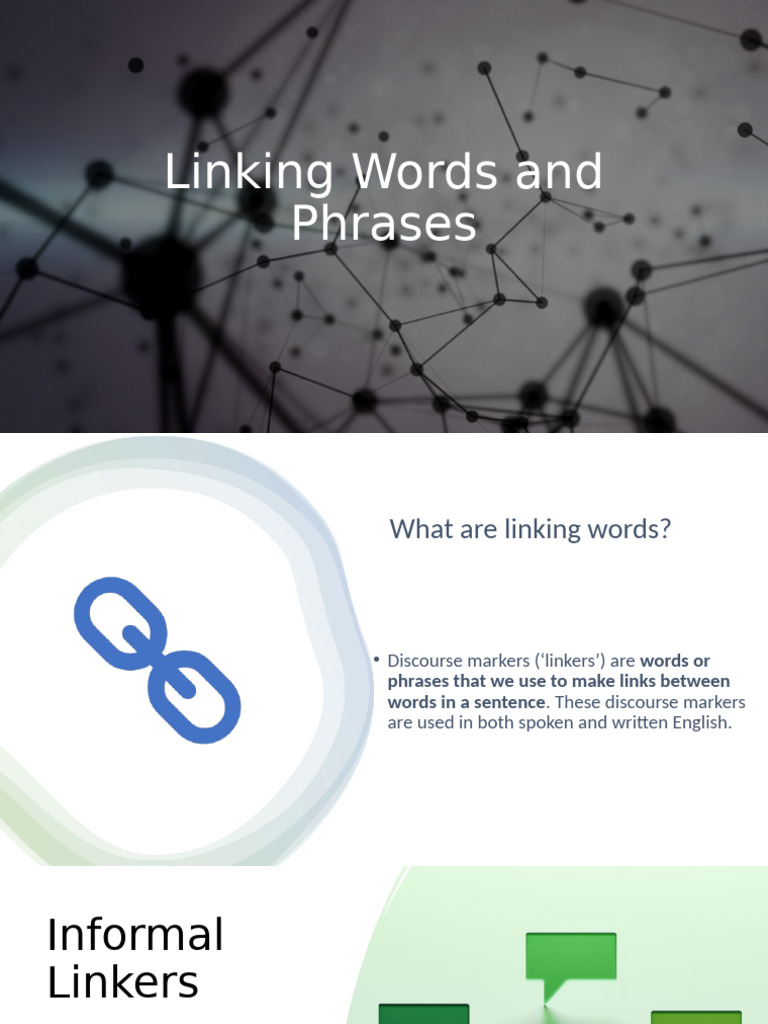 Linking Words and Phrases Explanation 150011 | PDF