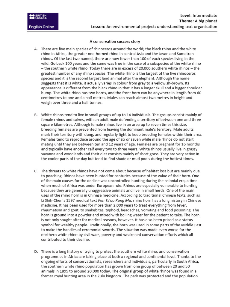 An Environmental Project | PDF