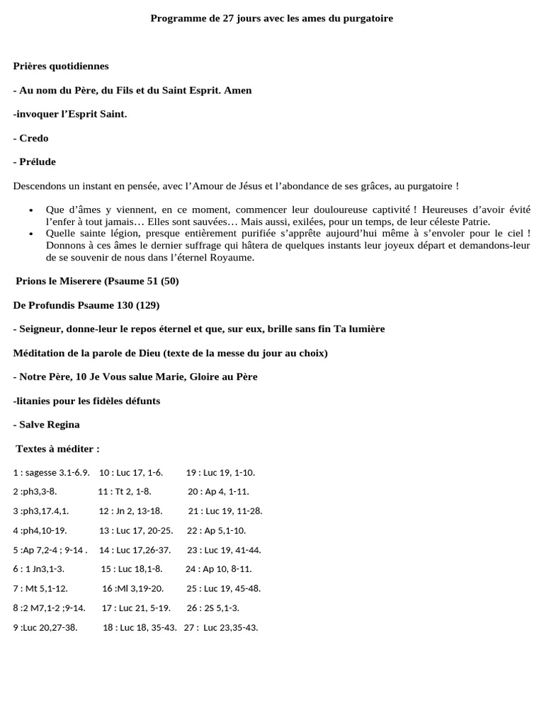 Definition De Purgatoire