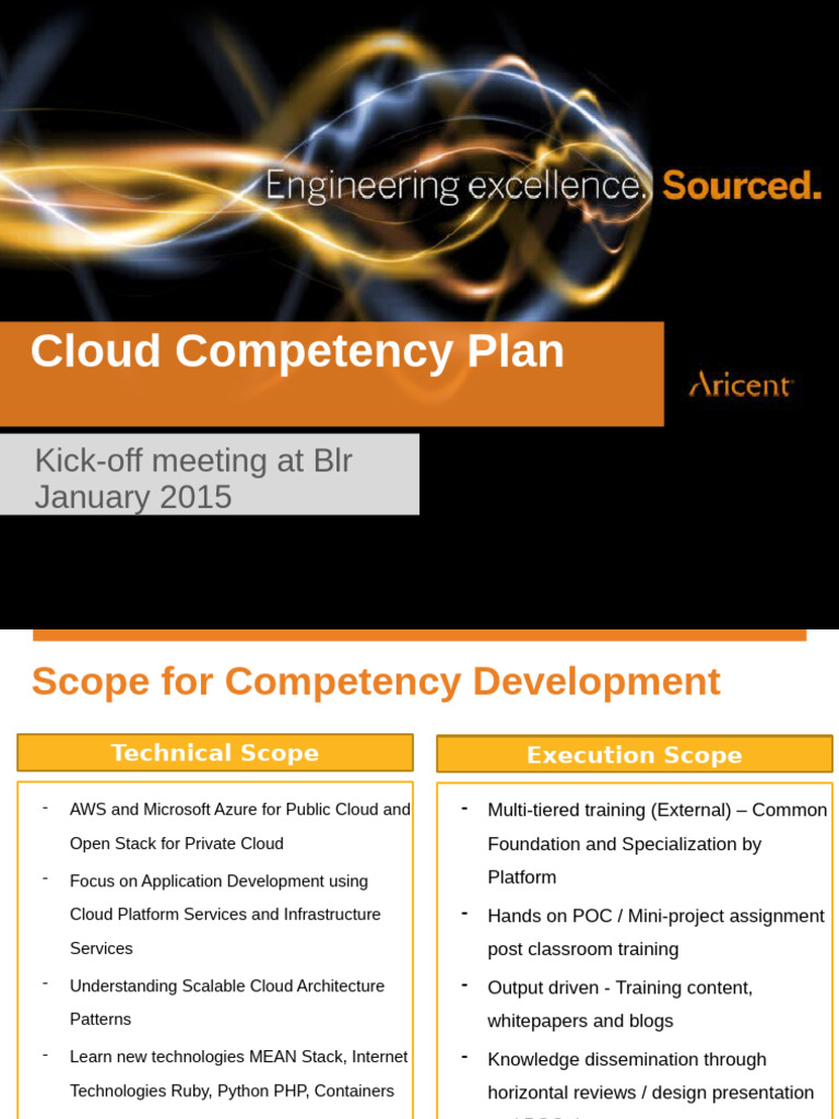 Cloud CompetencyDevelopment Kick Off | PDF