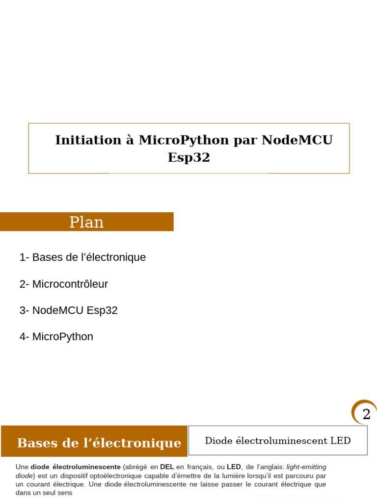 Initiation Mycropython | PDF