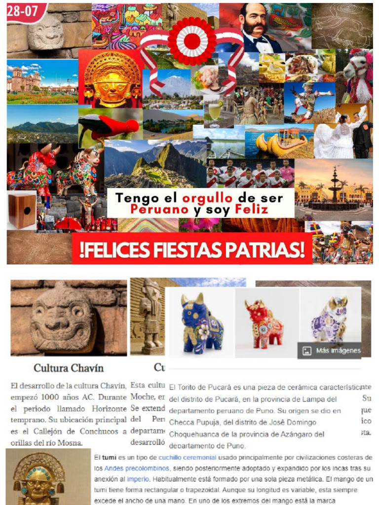 Collage Fiestas Patrias Peru | PDF