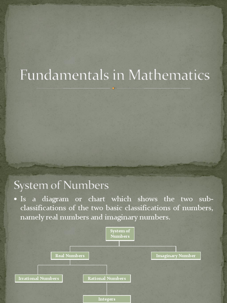 Fundamentals in Mathematics P1 | PDF | Numbers | Rational Number